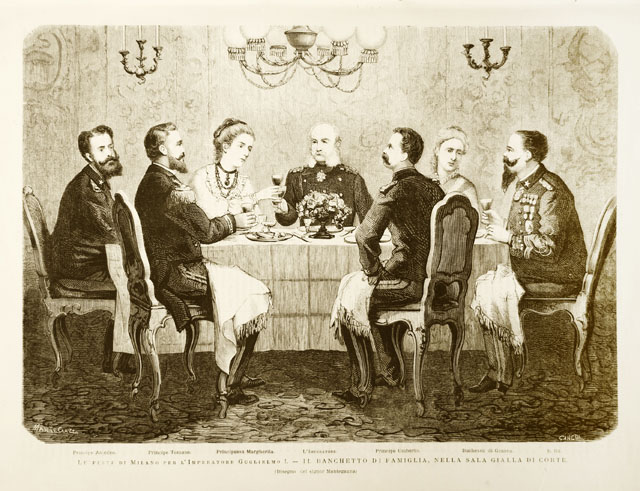Le feste di Milano per l’Imperatore Guglielmo I.- Il banchetto …