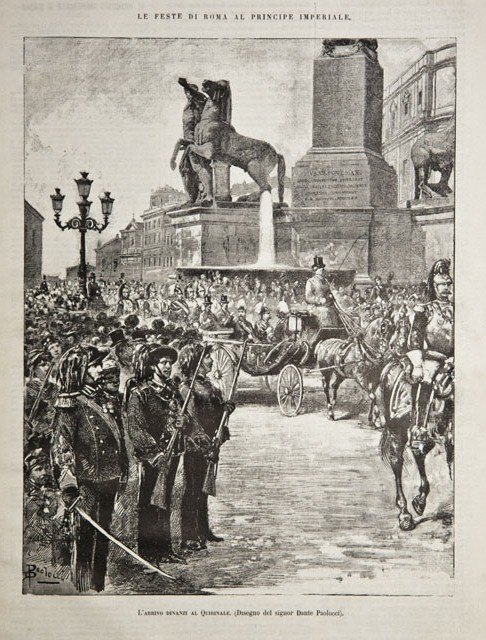 Le feste di Roma al Principe Imperiale / L’arrivo dinanzi …