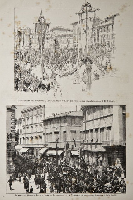 Le feste per Giordano Bruno a Roma / Inaugurazione del …