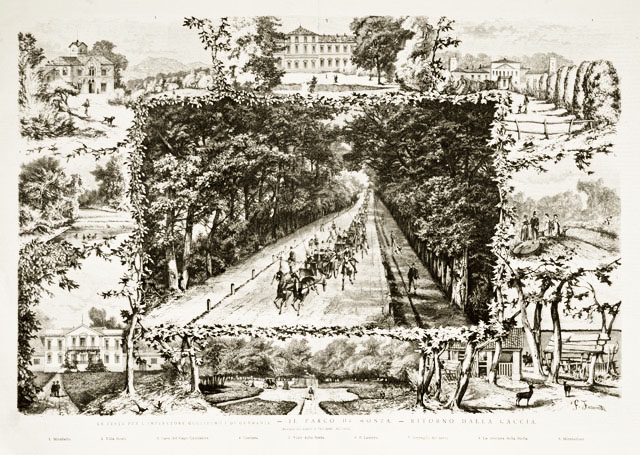 Le feste per l’Imperatore Guglielmo I di Germania.- Il Parco …