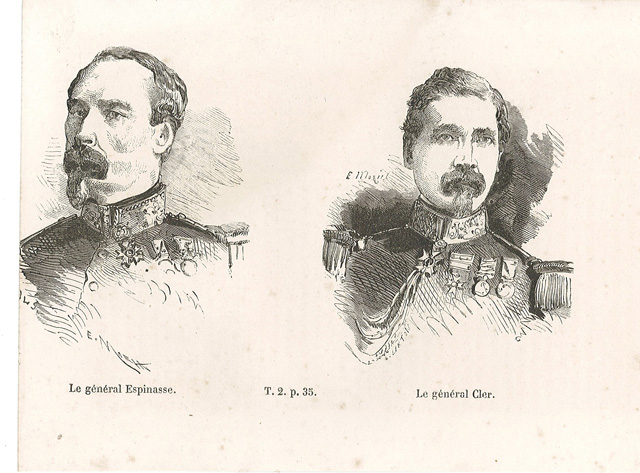 Le général Espinasse Le général Cler