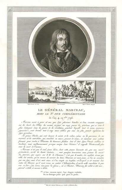 Le General Marceau, mort le 3.e jour complementaire de l'an …