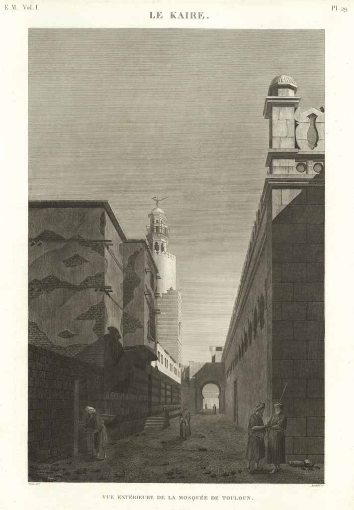 Le Kaire - Vue extèrieure de la mosquée de Touloun