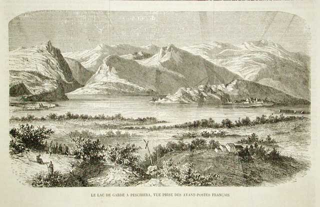 Le Lac de Garde a Peschiera, vue prise des avant-postes …
