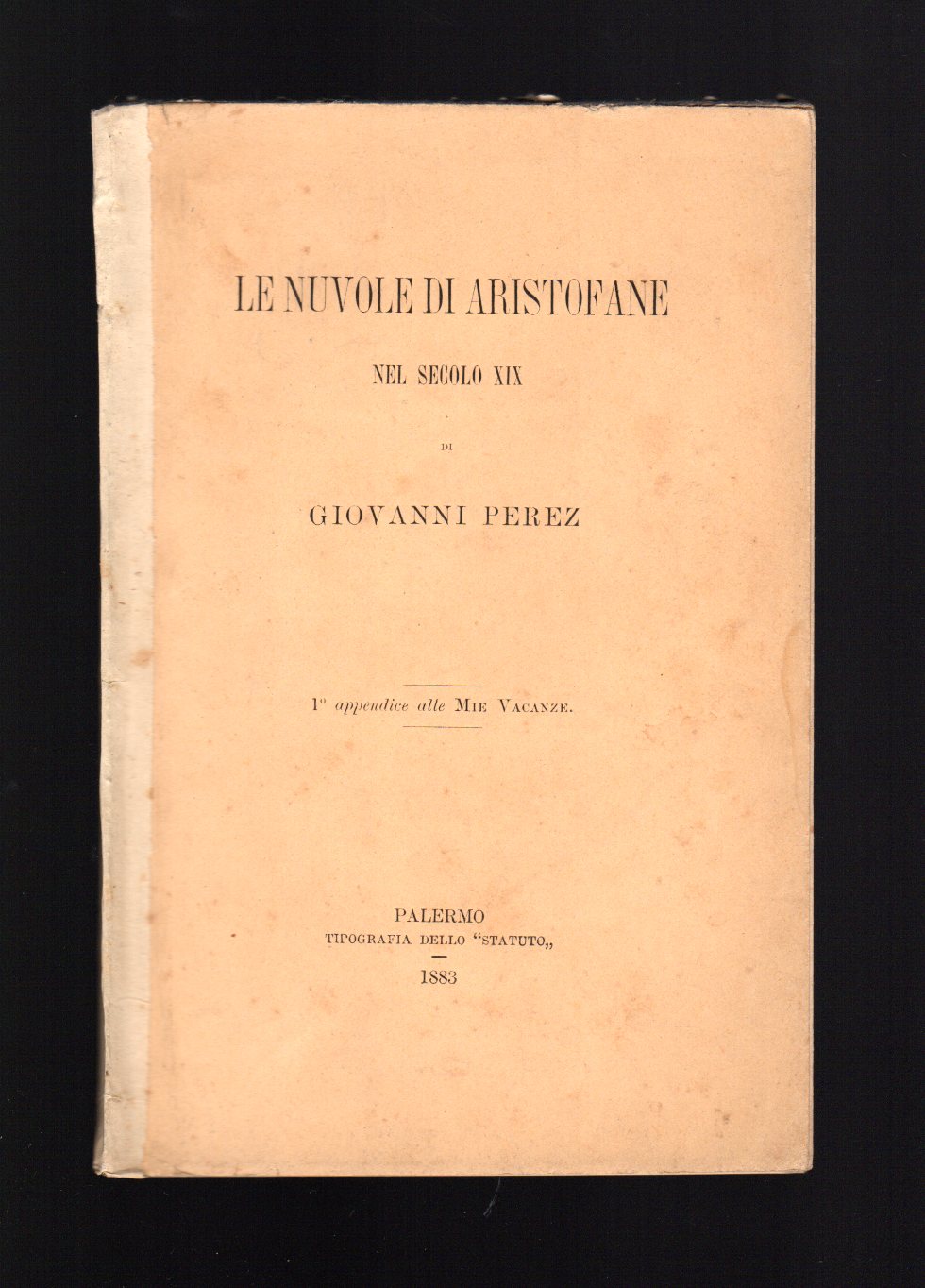 Le nuvole di Aristofane nel secolo XIX