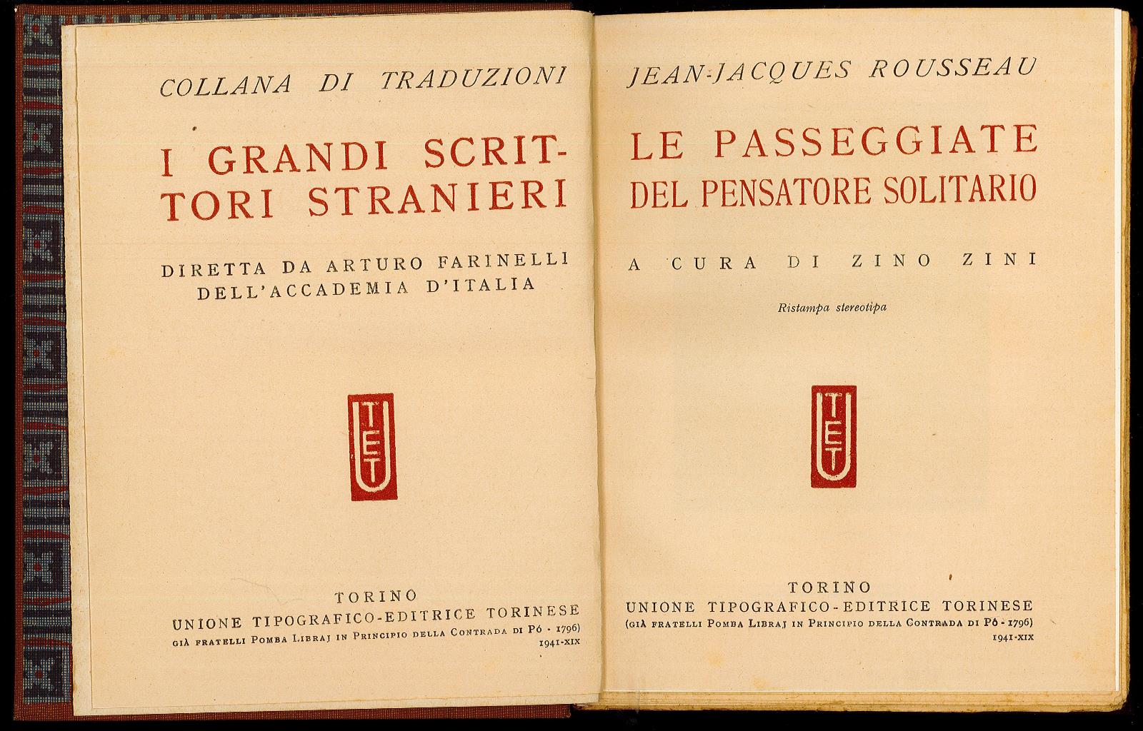 Le passeggiate del pensatore solitario