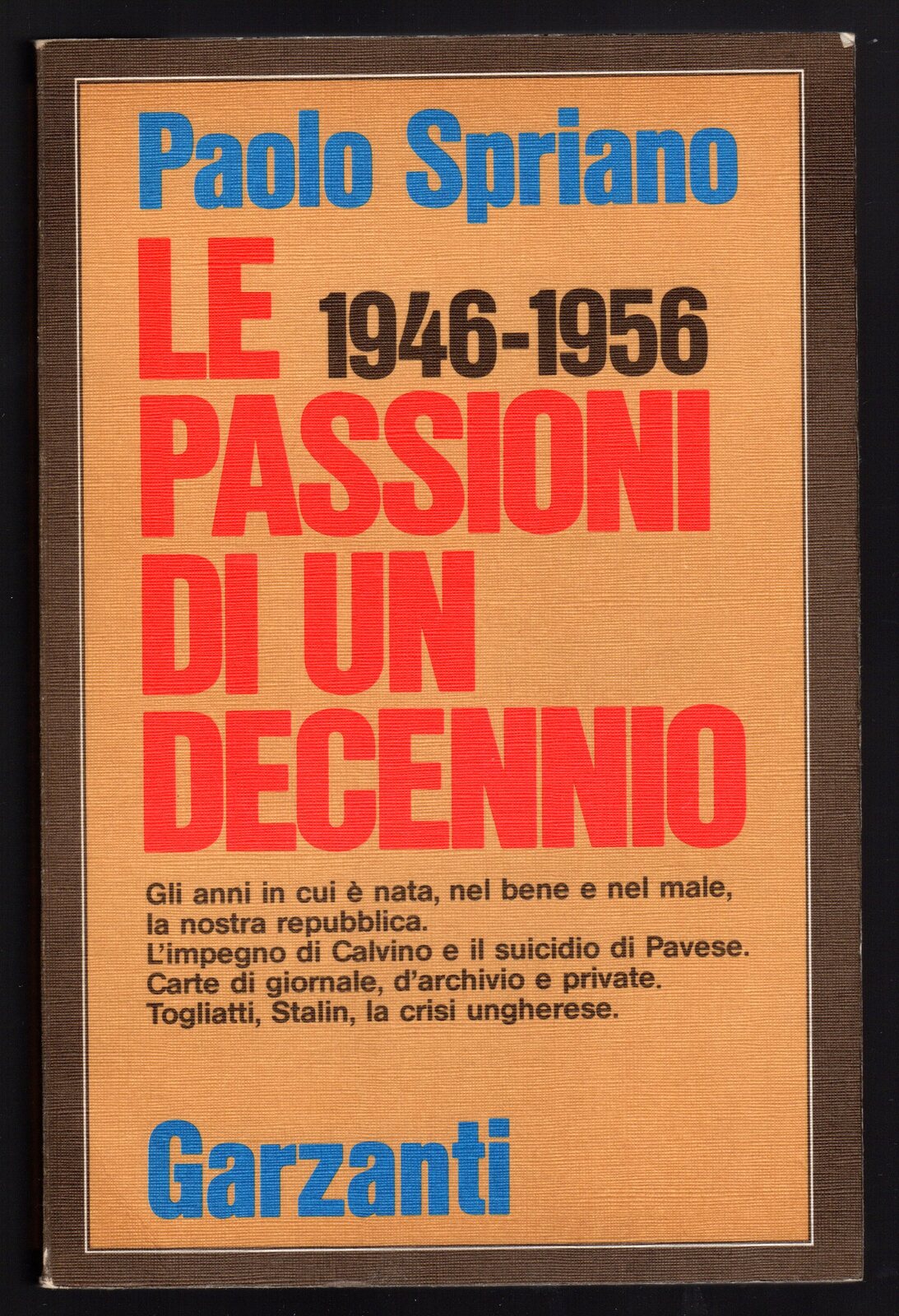 Le passioni di un decennio (1946 - 1956)