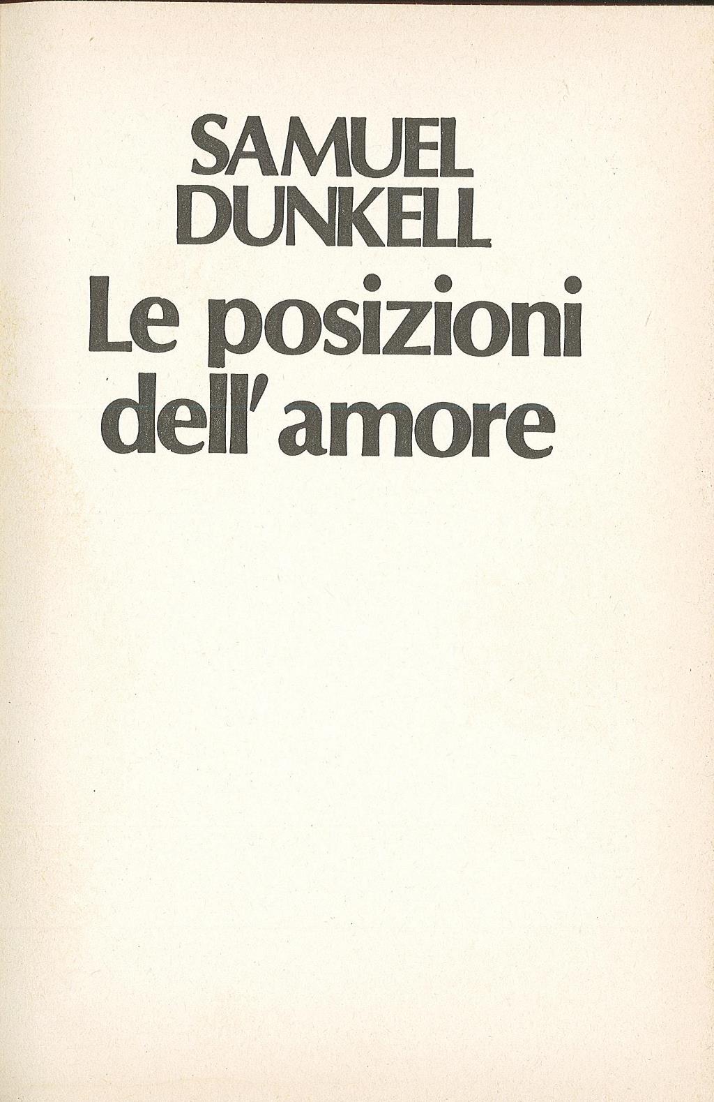 Le posizioni dell’amore