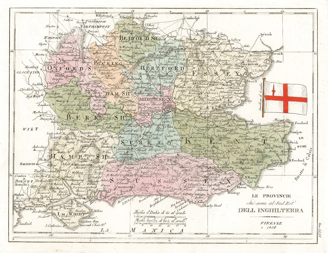 Le Provincie che sono al Sud Est dell’Inghilterra