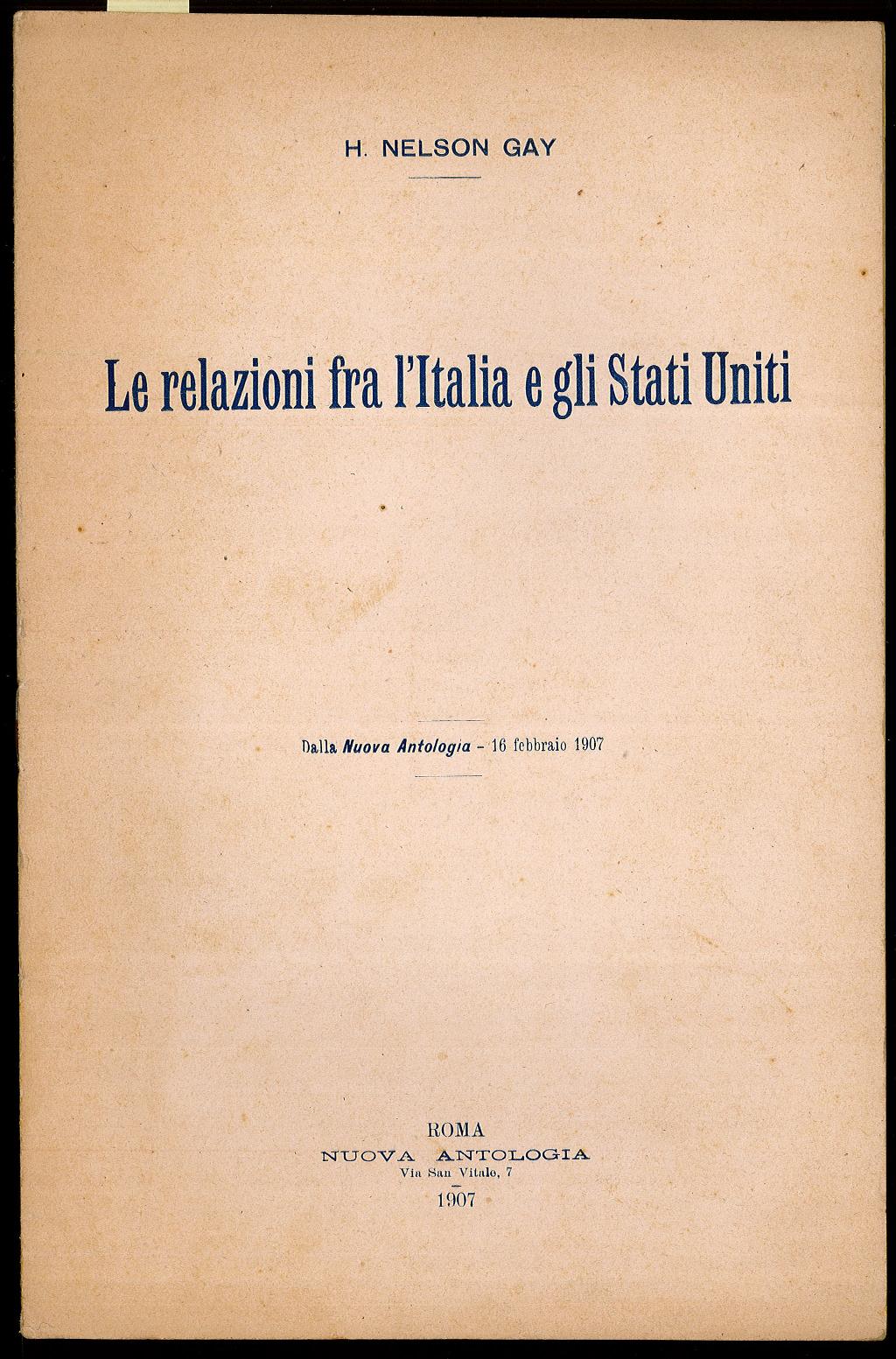 Le relazioni tra l’Italia e gli Stati Uniti