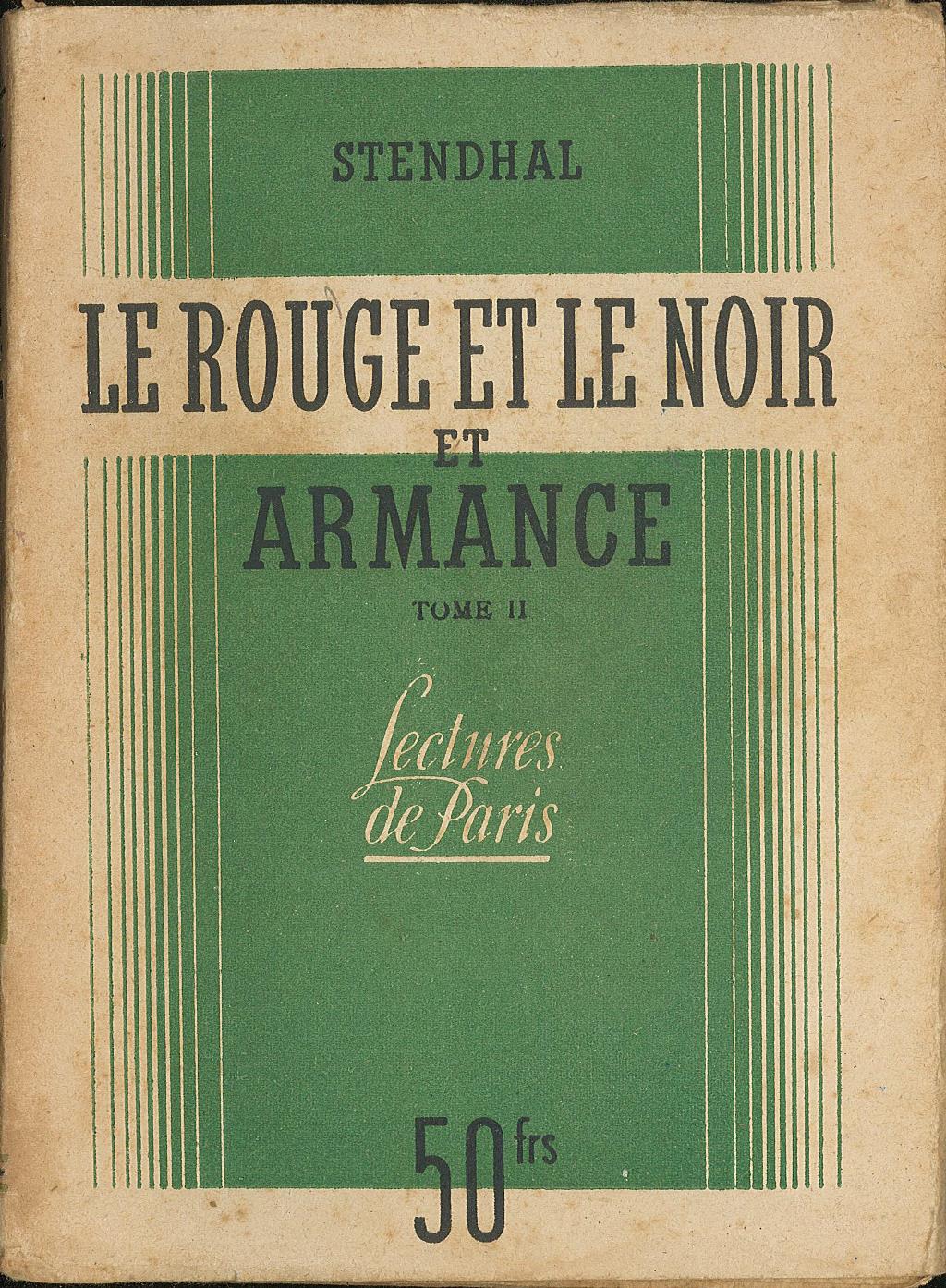 Le rouge et le noir et armance