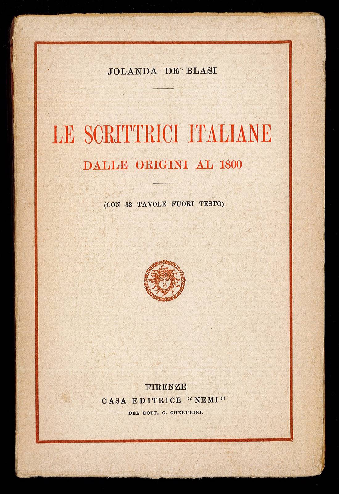 Le scrittrici Italiane dalle origini al 1800