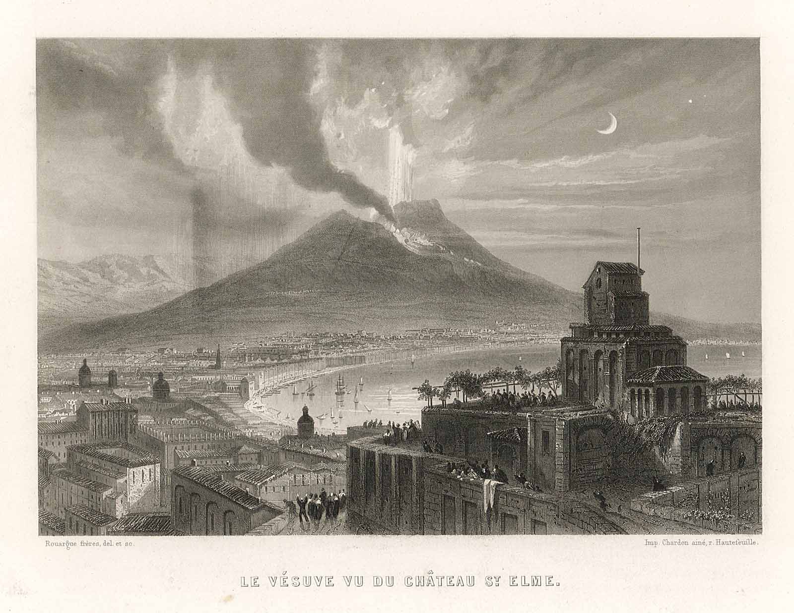 Le Vésuve vu du Chateau S.t Elme