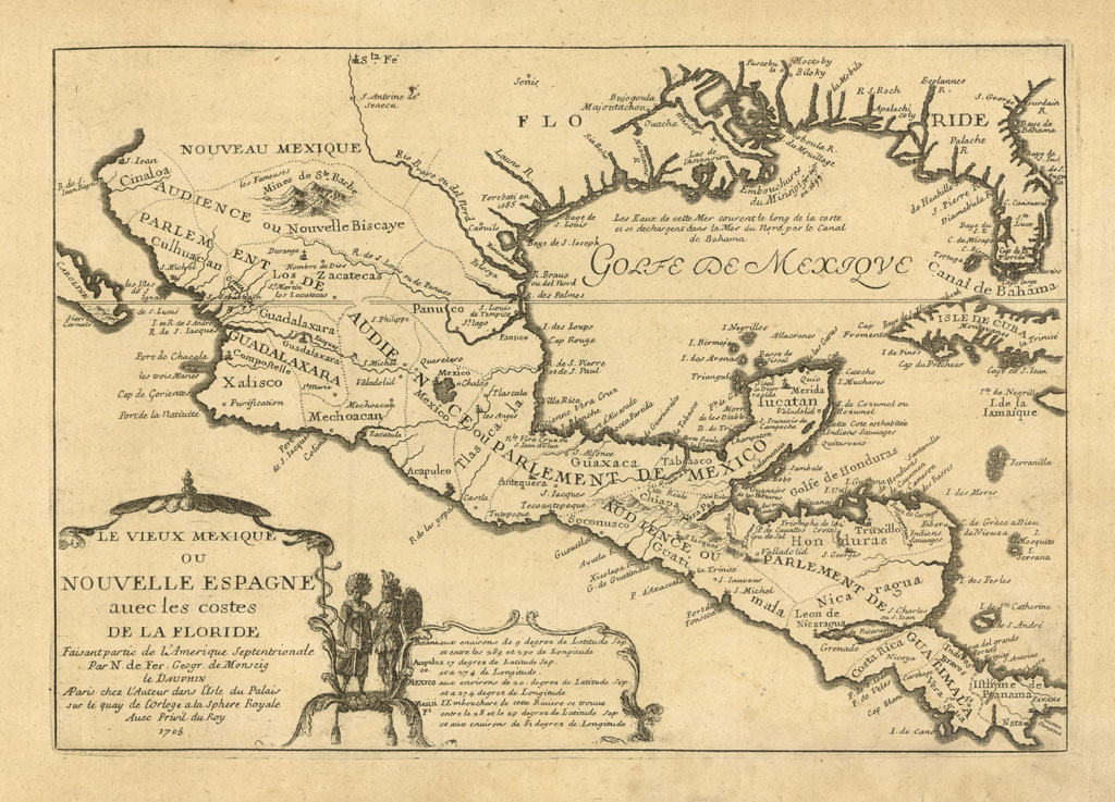 Le vieux Mexique ou Nouvelle Espagne avec les costes de …