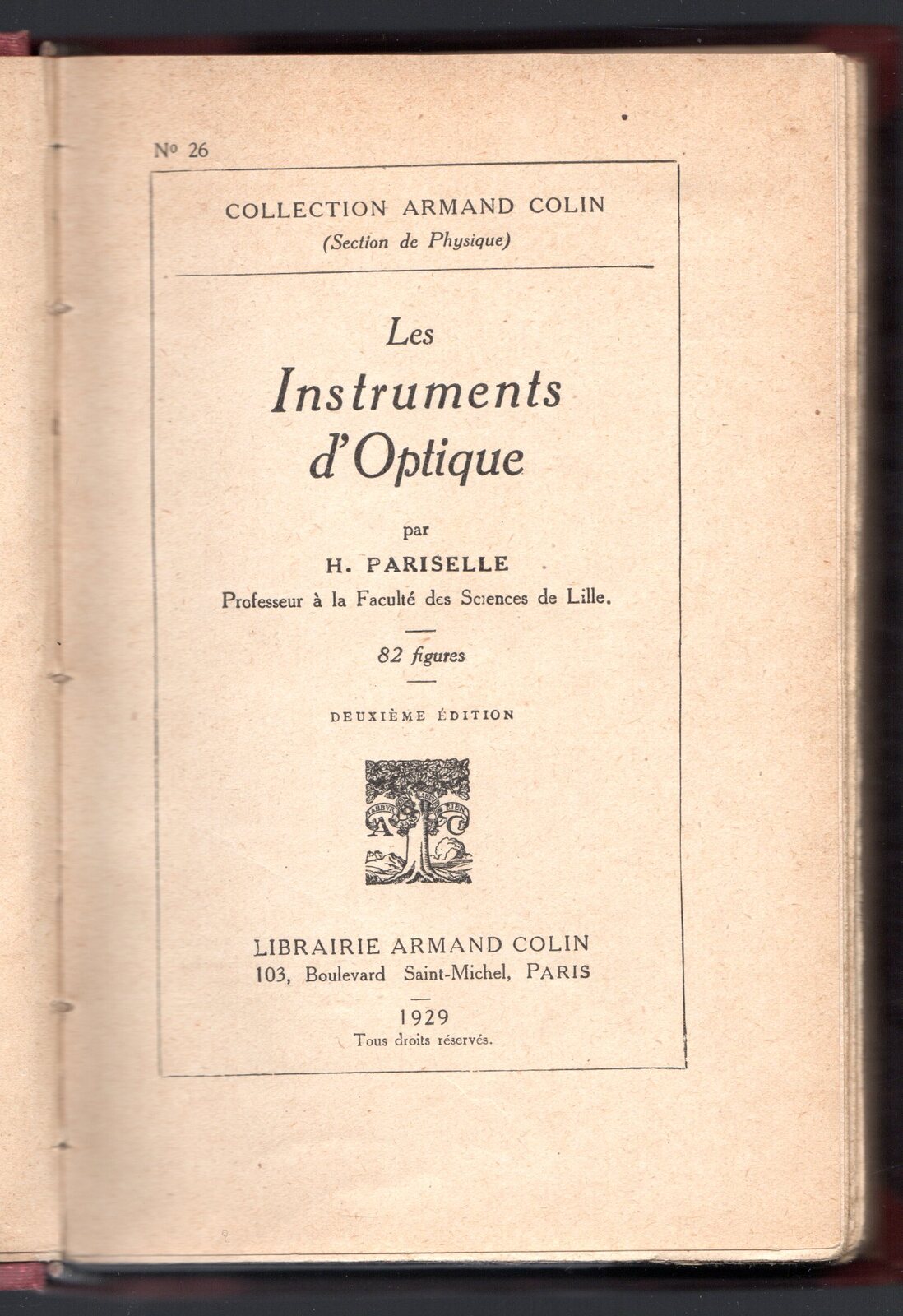 Les Instruments d'Optique