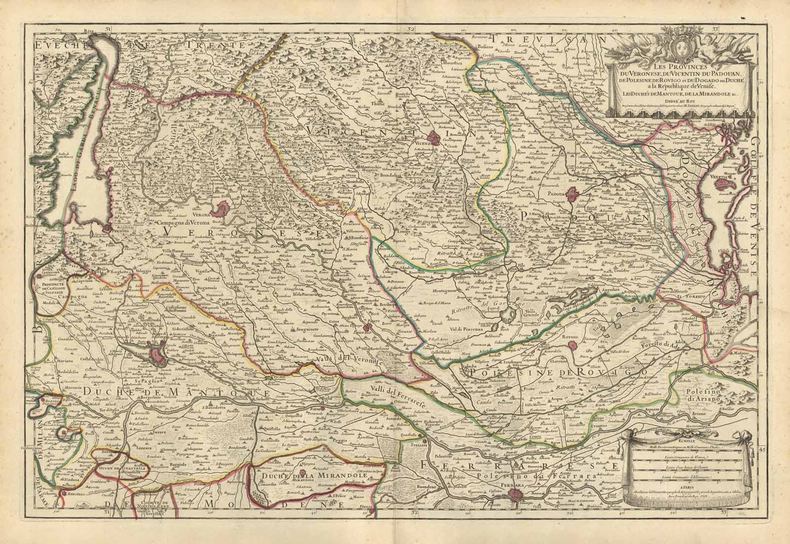 Les Provinces du Veronese du Vicentin du Padouan de Polesine …