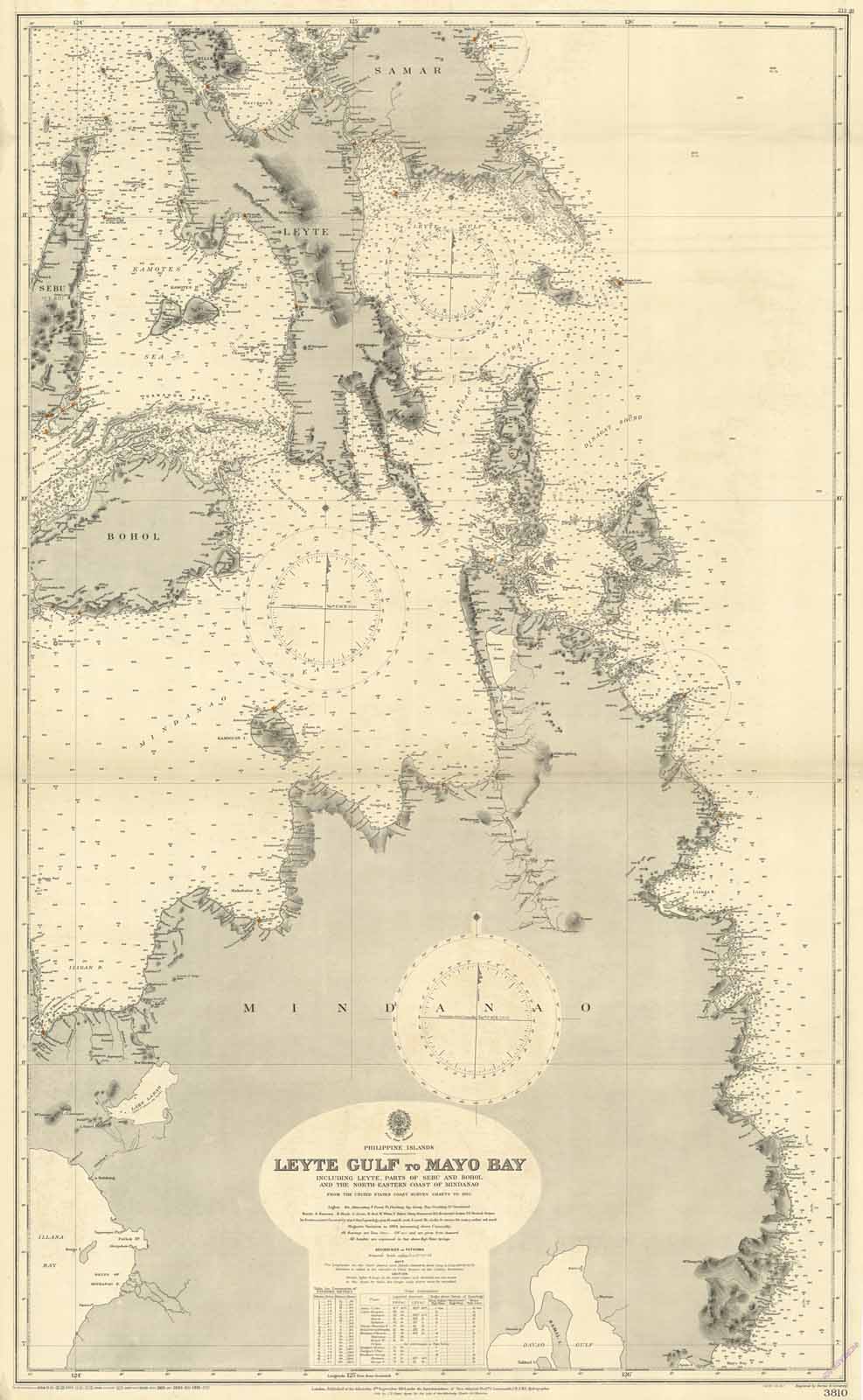Leyte Gulf to Mayo Bay including Leyte parts of Sebu …