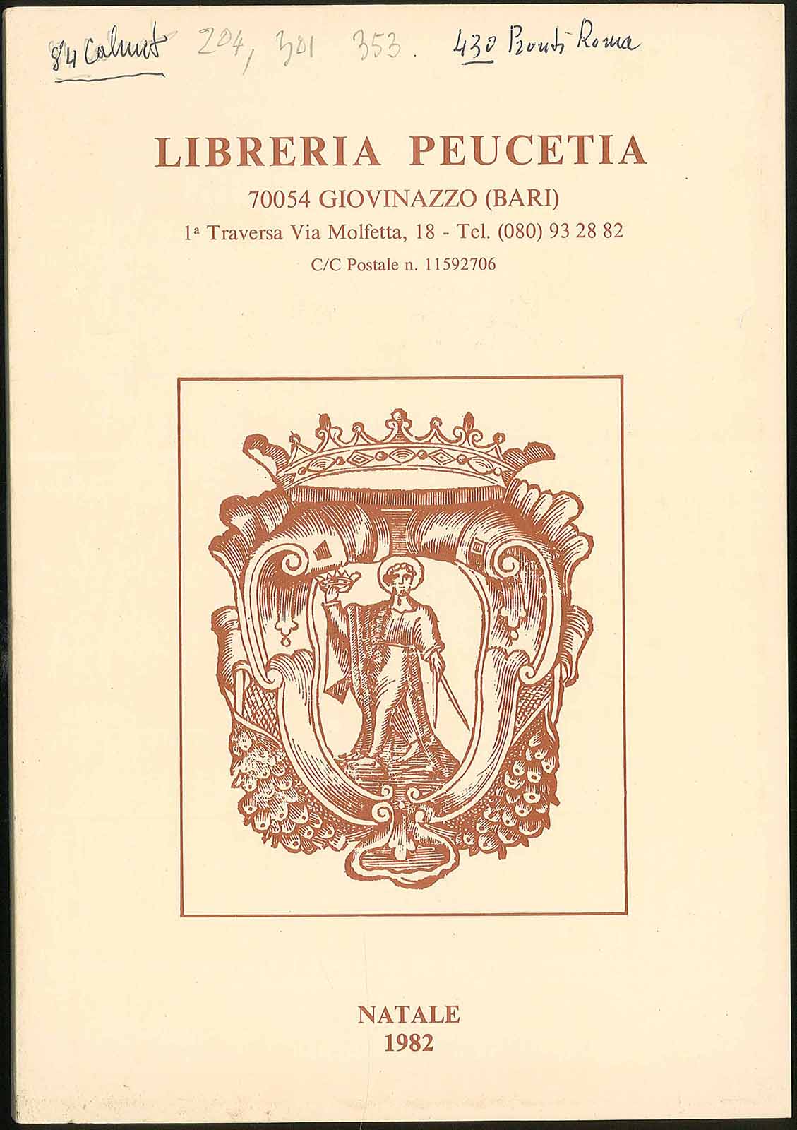 Libreria Peucetia Natale 1982