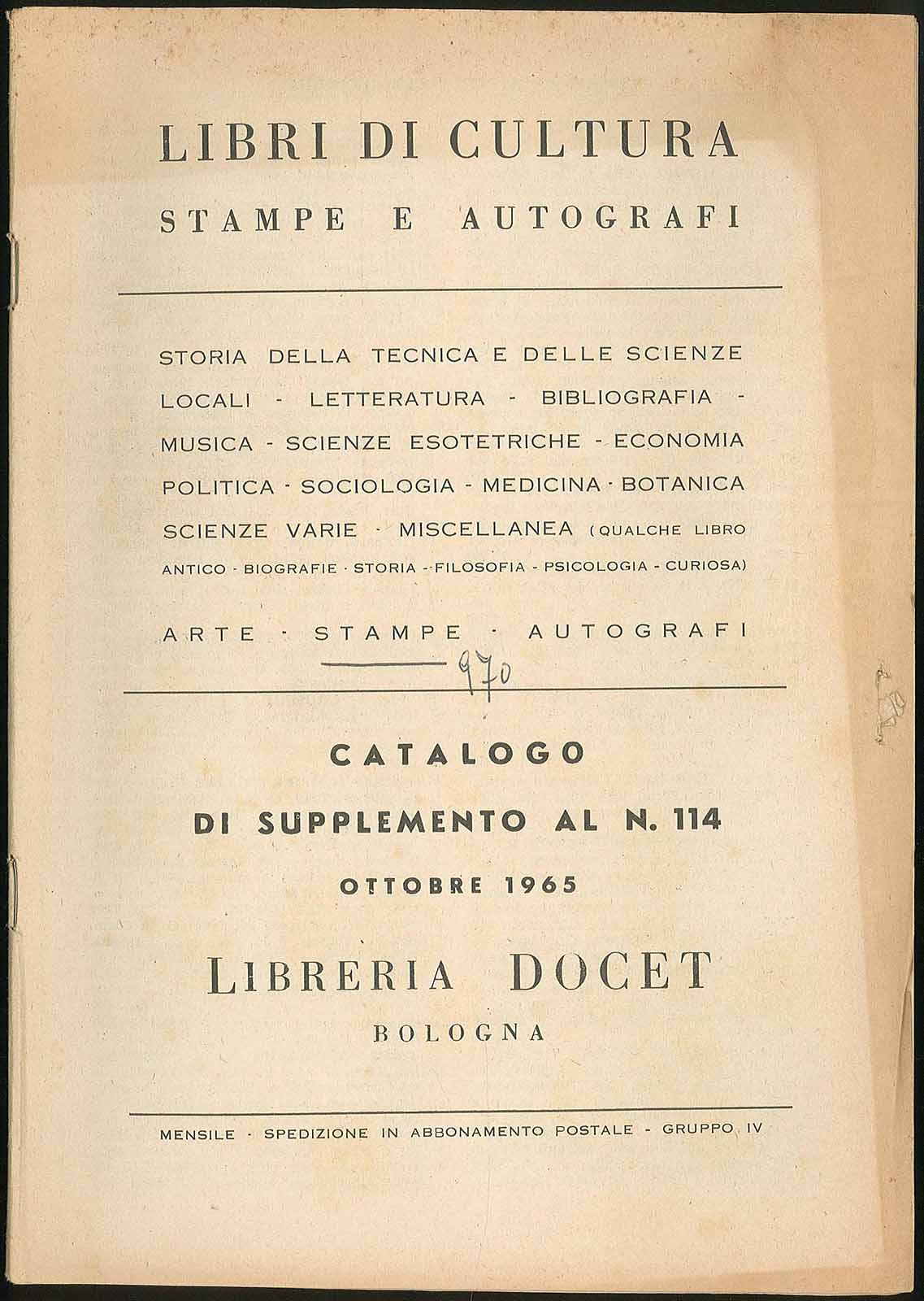 Libri di cultura stampe e autografi