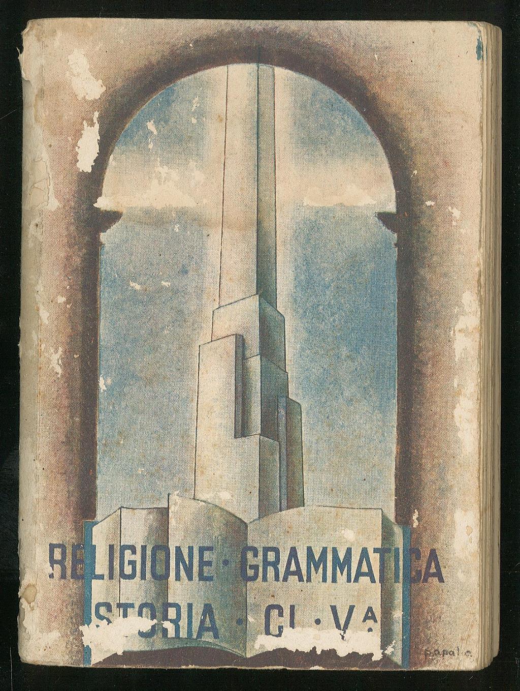 Libro della classe V elementare – Religione, Grammatica, Storia