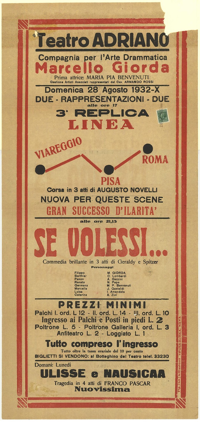 Linea Viareggio Pisa Roma - Se volessi