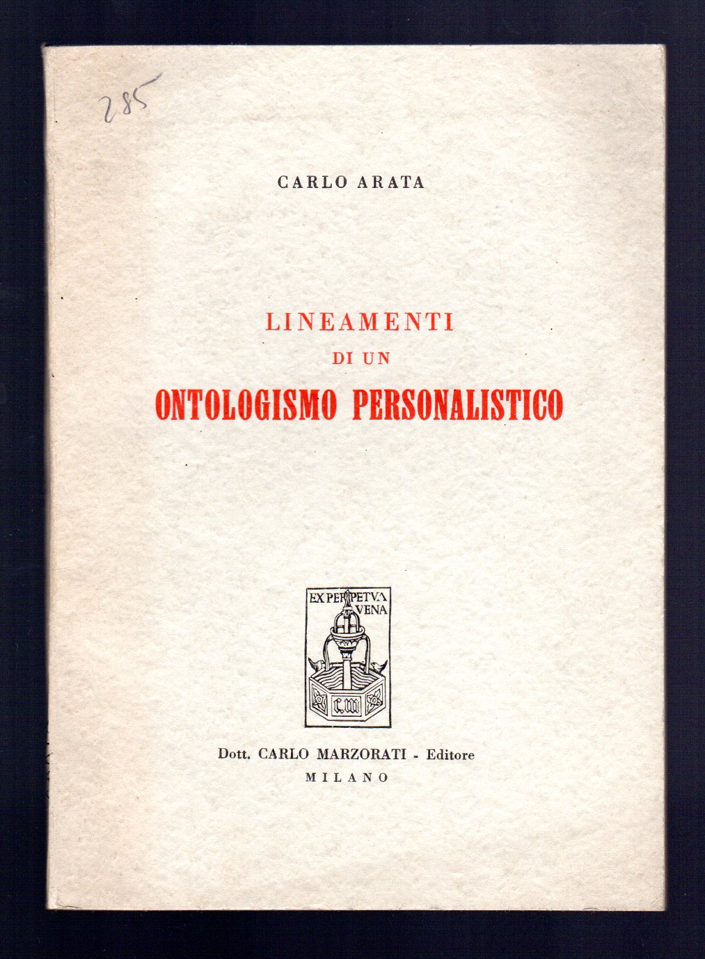 Lineamenti di un ontologismo Personalistico