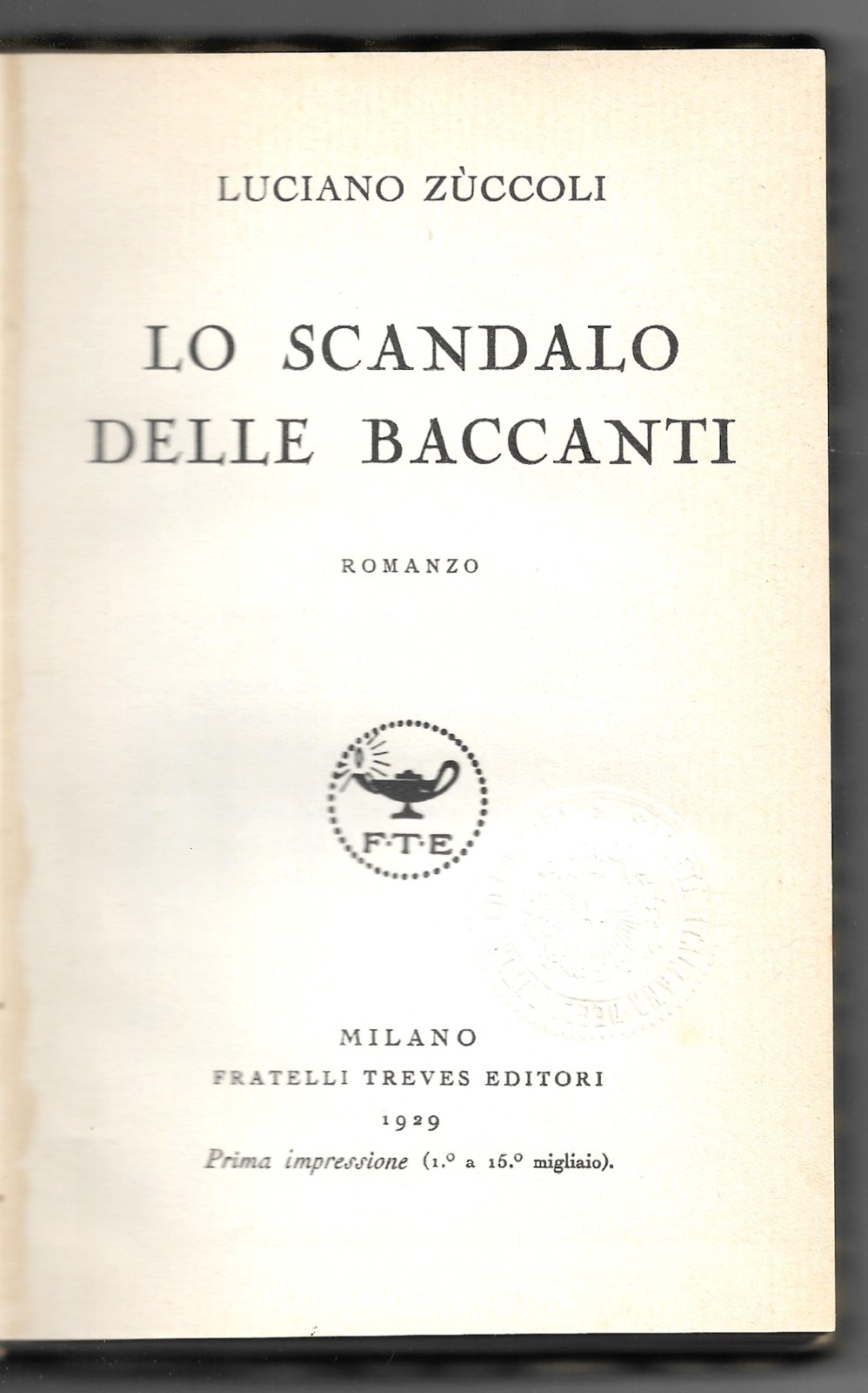 Lo scandalo delle baccanti