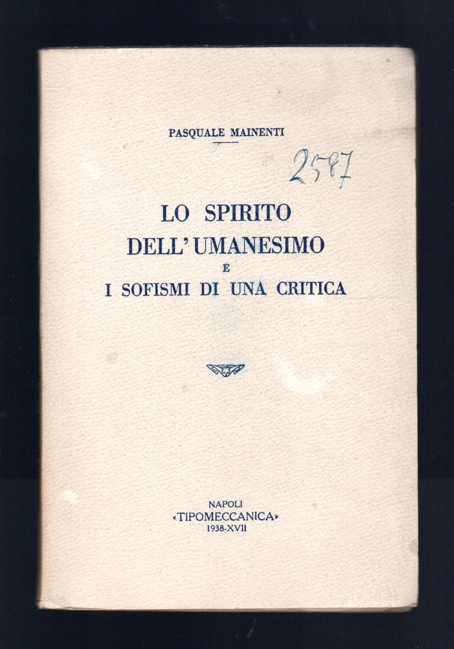 Lo spirito dell'Umanesimo e i Sofismi di una critica