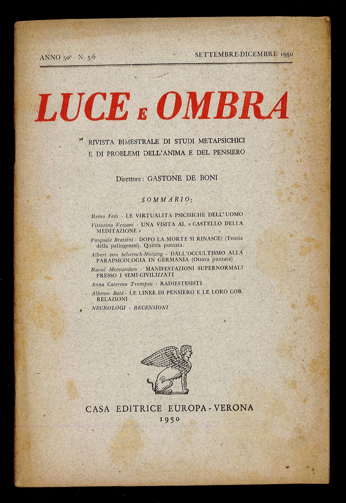 Luce e ombra 1950 n.5-6