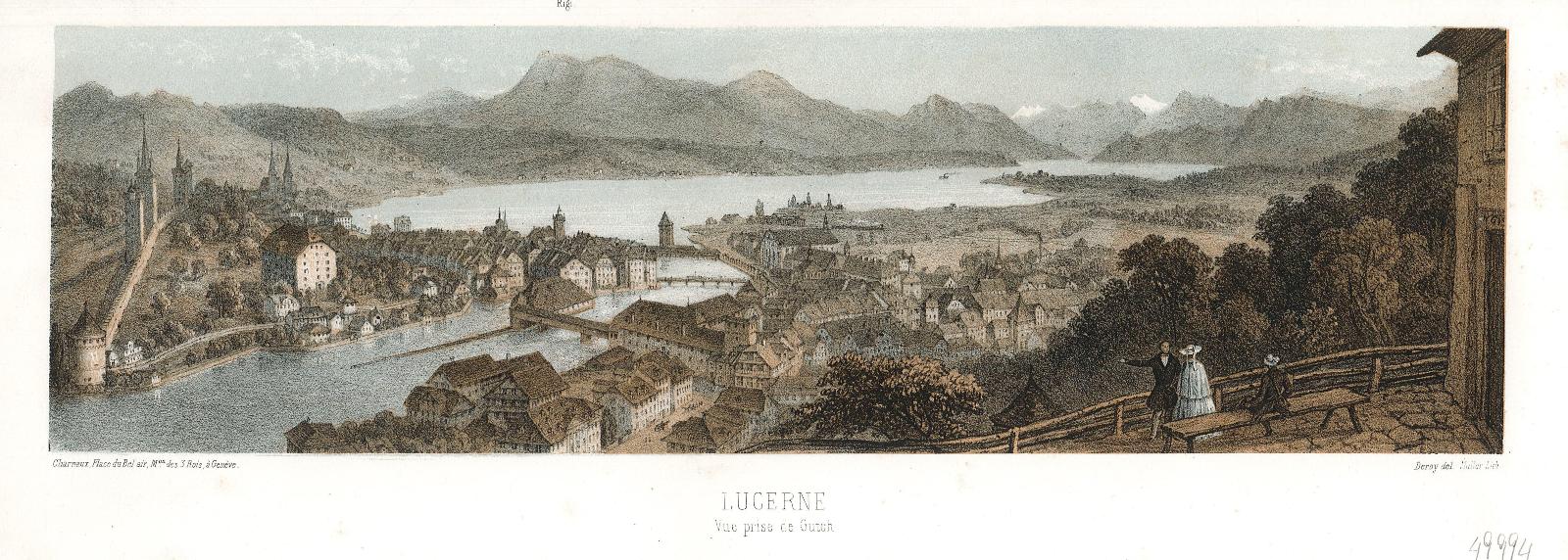 Lucerne Vue prise de Gutch