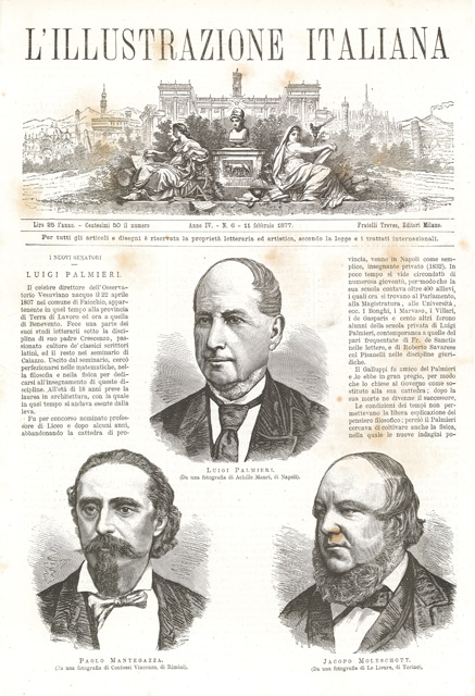 Luigi Palmieri. Paolo Mantegazza. Jacopo Moleschott