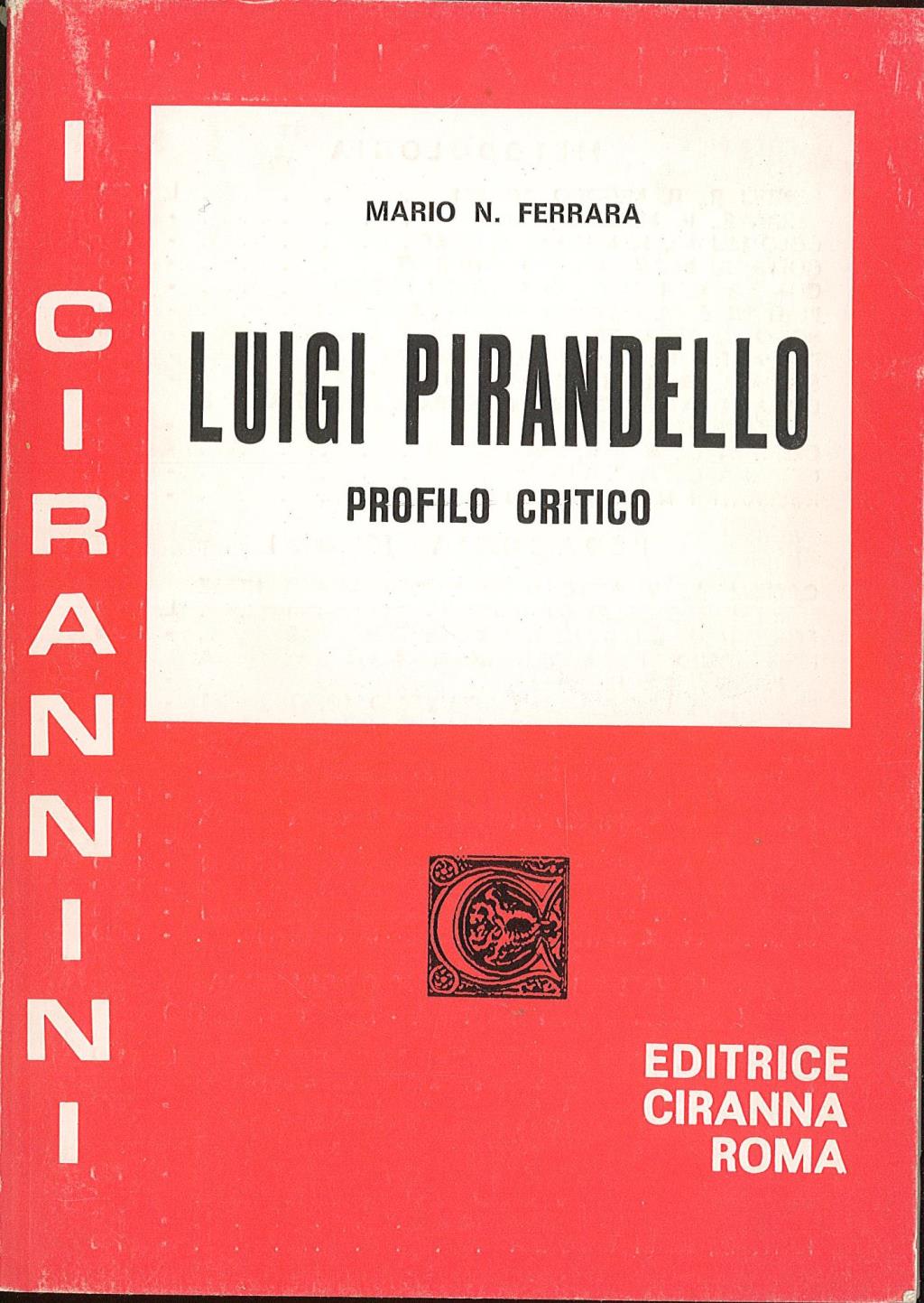 Luigi Pirandello Profilo critico
