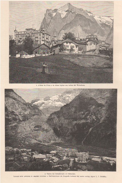 Luoghi dove avvenne il grande incendio a Grundelwald