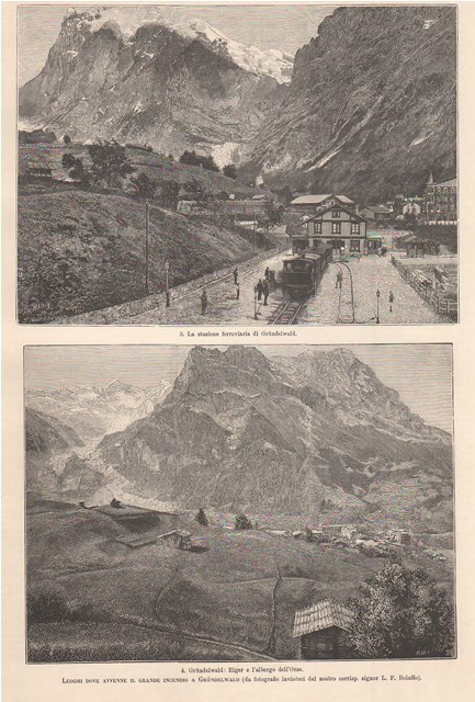 Luoghi dove avvenne il grande incendio a Grundelwald