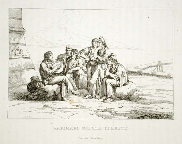 Marinai sul molo di Napoli
