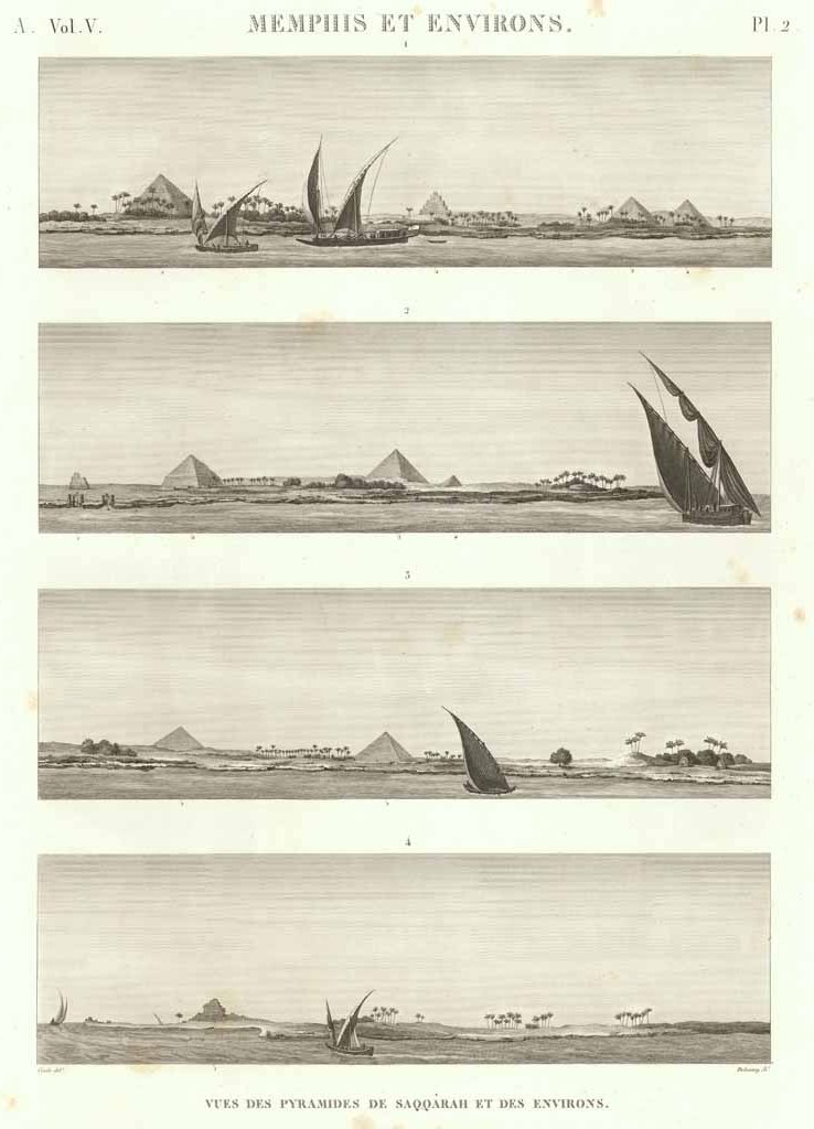 Memphis et environs - Vues des Pyramides de Saqqàrah et …