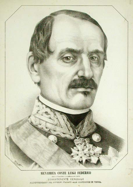 Menabrea Conte Luigi Federico / Plenipotenziario alle conferenze di Vienna