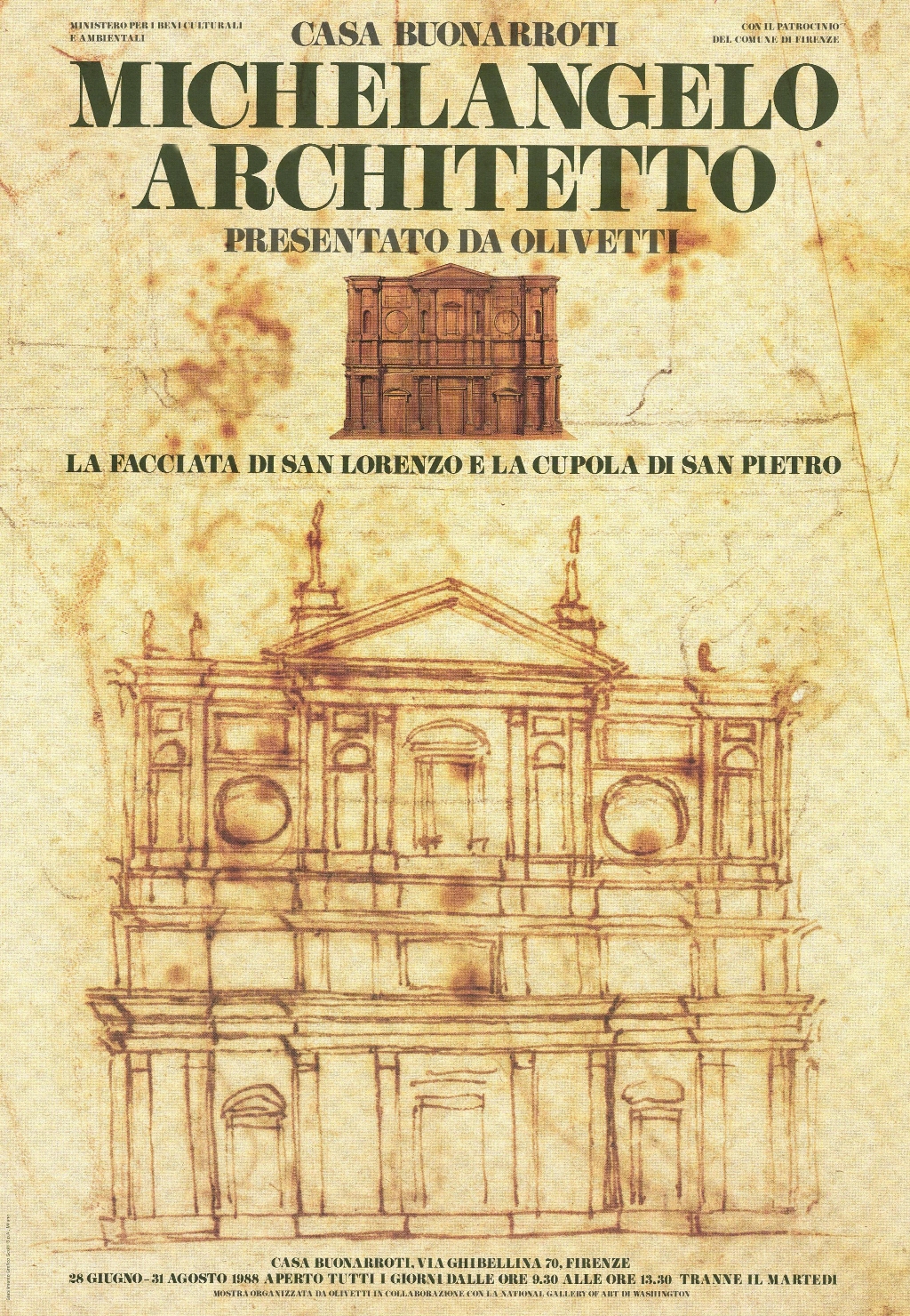 Michelangelo architetto presentato da Olivetti