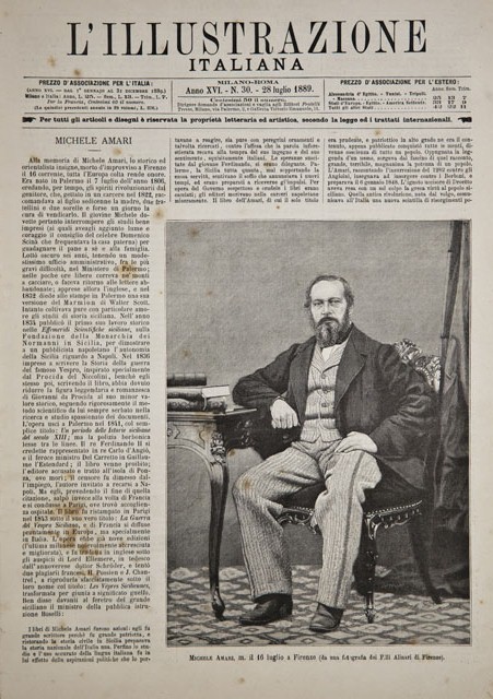 Michele Amari, m. il 16 luglio a Firenze