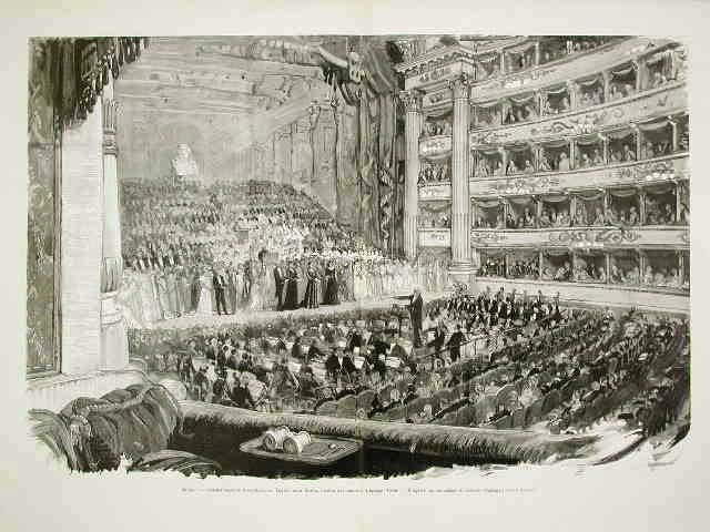 Milano - Commemorazione Rossiniana al Teatro alla Scala .