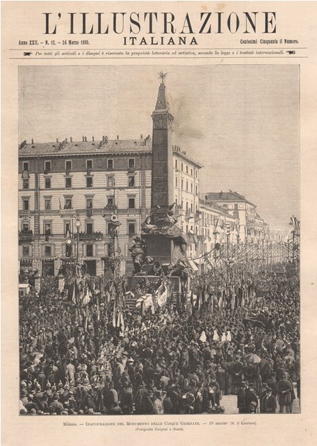 Milano - Inaugurazione del Monumento delle Cinque Giornate - 18 …