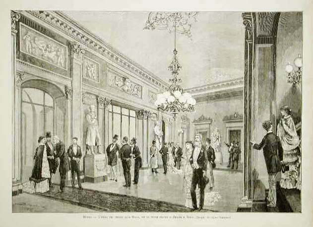 Milano - L'atrio del Teatro alla Scala .