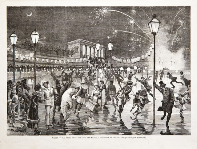 Milano.- La festa dei pattinatori all’Arena, a benefizio dei poveri