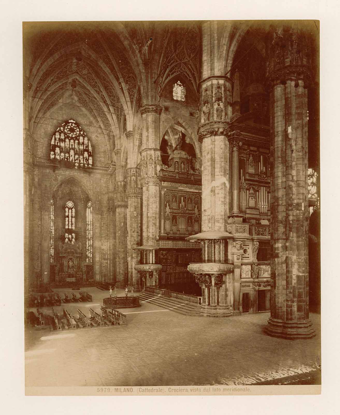 Milano Cattedrale Crociera vista dal lato meridionale