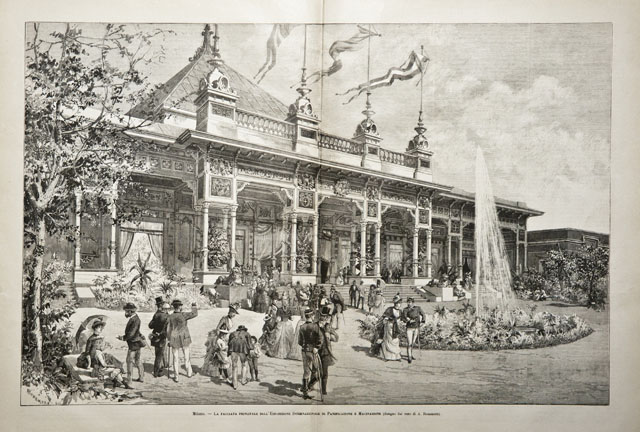 Milano / La facciata principale dell’Esposizione Internazionale di Panificazione e …