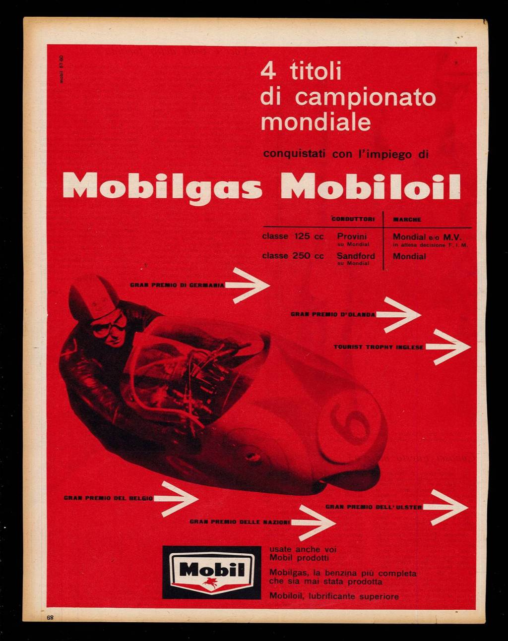 Mobilgas Mobiloil 4 titoli di campionato mondiale