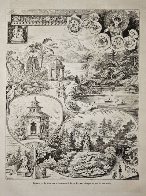 Monaco / Il giardino di Lodovico II Re di Baviera