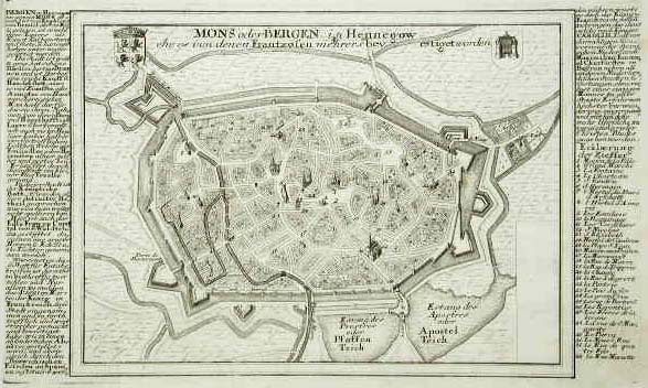 Mons oder Bergen in Hennegow .