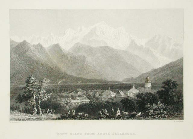 Mont Blanc from above Sallenche./ .