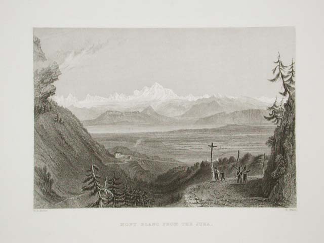Mont Blanc from the Jura